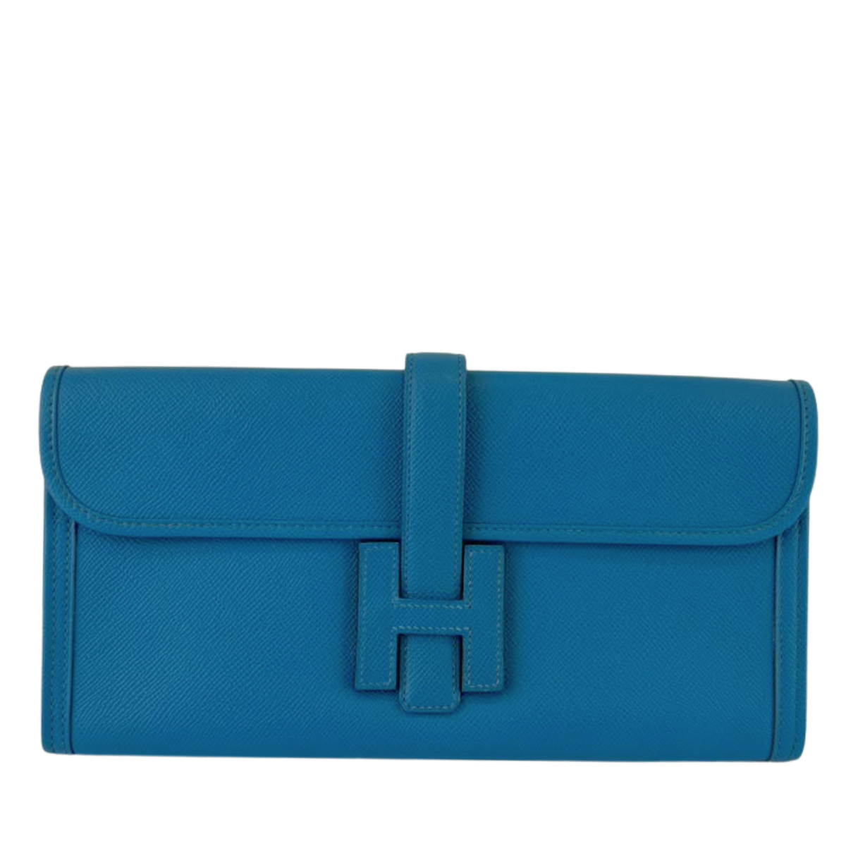 Jige Elan Clutch 29 Bleu Izmir Epsom Leather