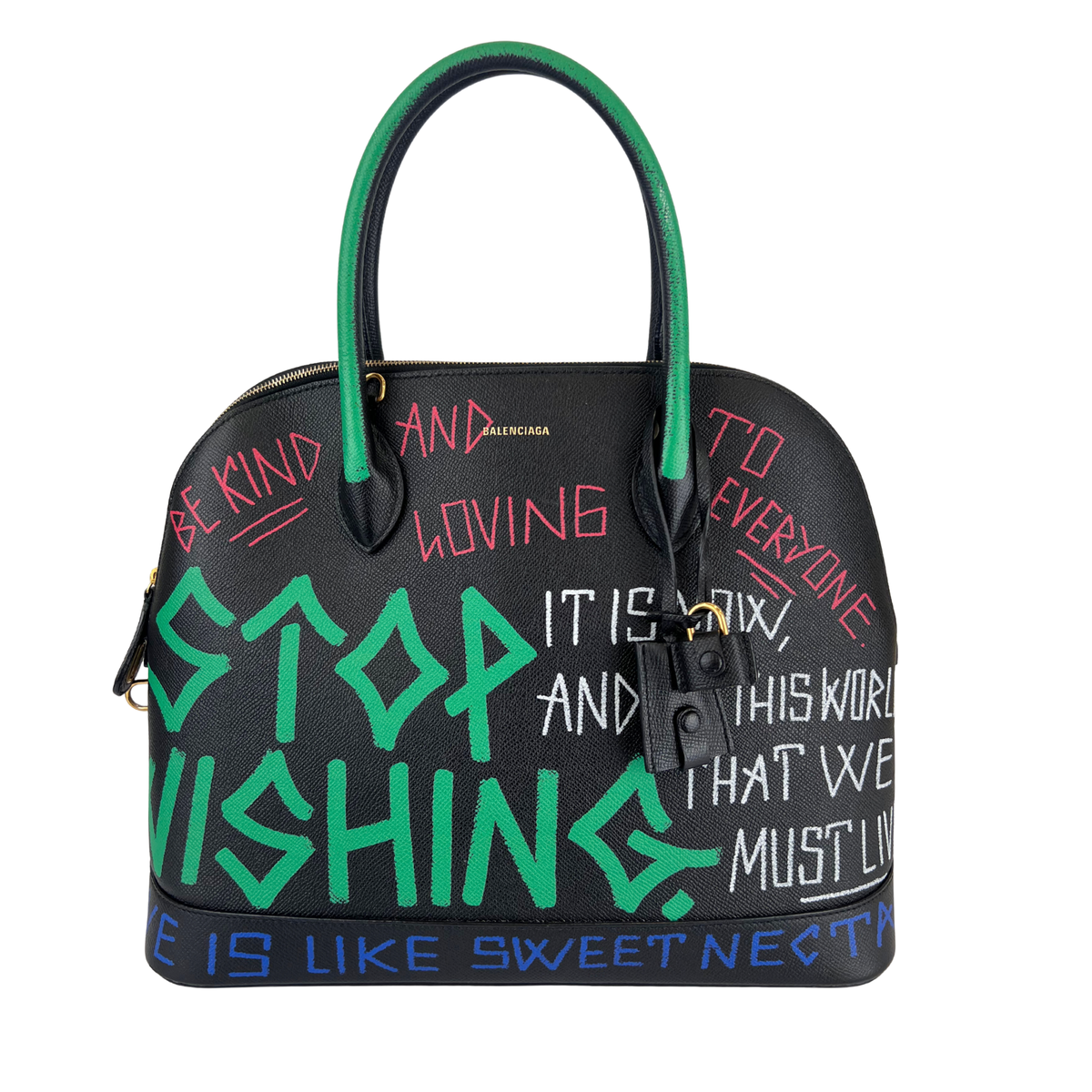 Graffiti Ville L Top Handle Bag
