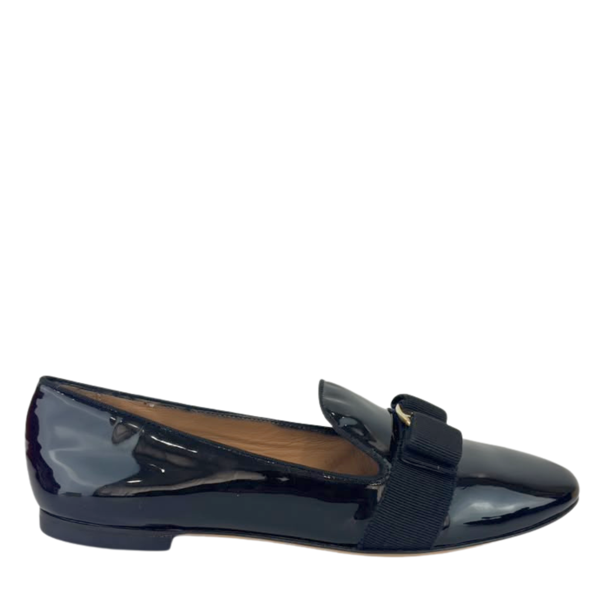 Vara Mocassins in Black Patent Size 6 / 35.5