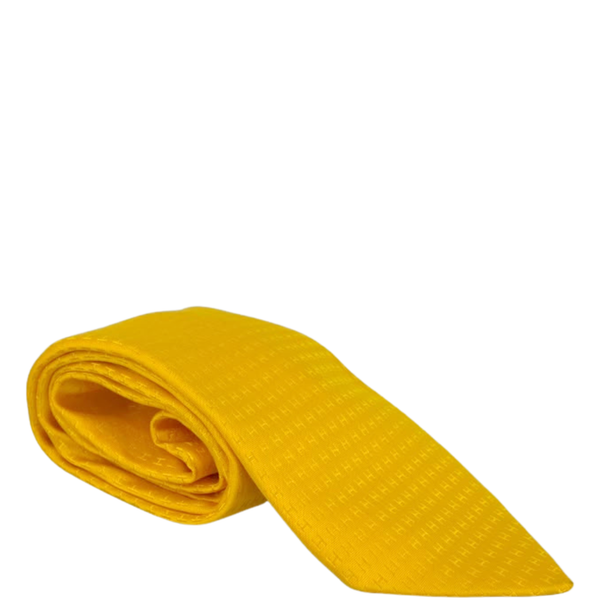 Faconnee H Silk Tie Yellow