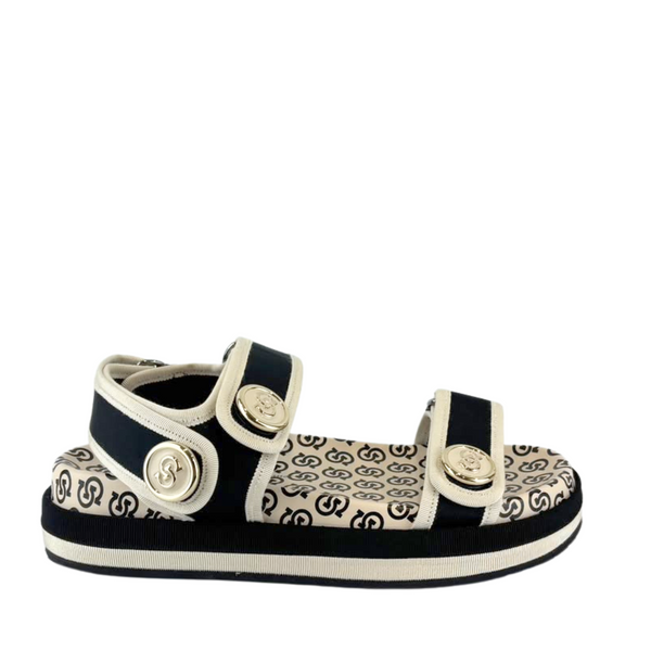 Kalie Gancio Platform Velcro Sandals Size 7.5 C