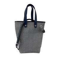 Vintage Ahmedabad Diago PM Tote Black / White / Navy