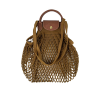 Le Pliage Filet L Mesh in Tobacco Bag