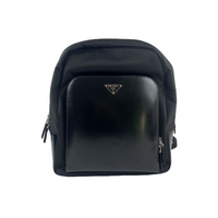 2VZ084 Black Re-Nylon Tessuto/Spazzol Backpack