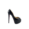 Black Patent Peep Toe Prive Pumps Size 36