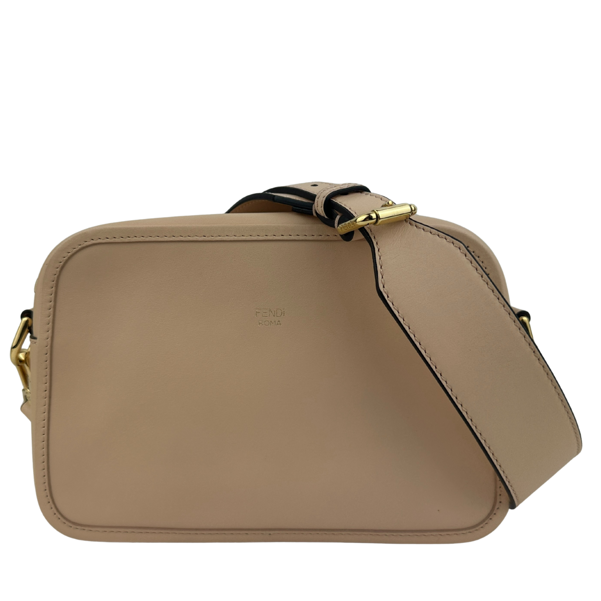Vitello Century Opaco F is Fendi Beige Camera Case Bag