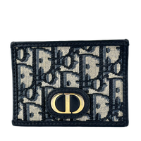 Navy Blue Oblique 30 Montaigne Freesia Card Holder