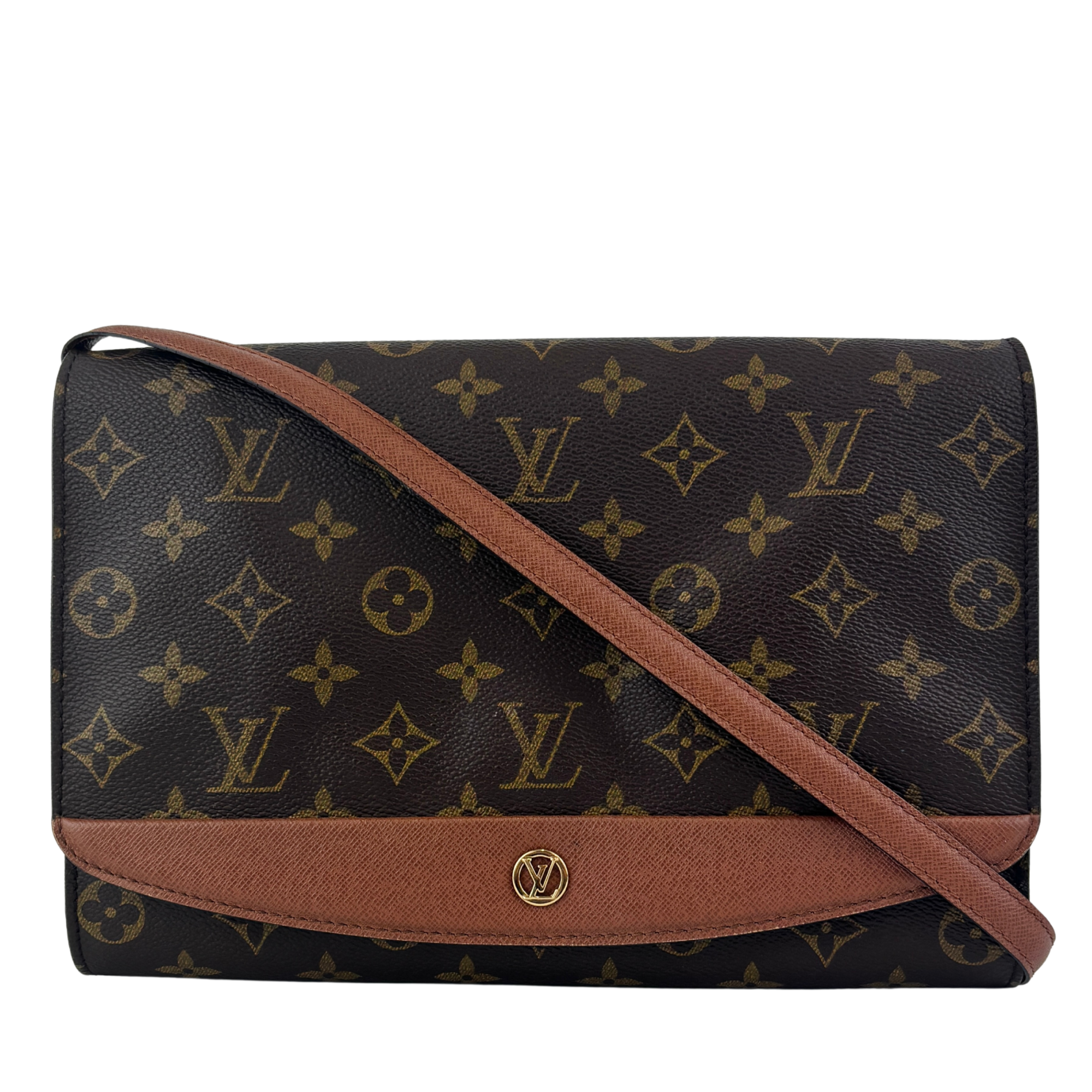 Vintage Monogram Bordeaux 2-Way Shoulder Bag & Clutch