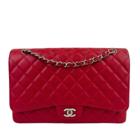 Maxi Single Flap Red Caviar SHW