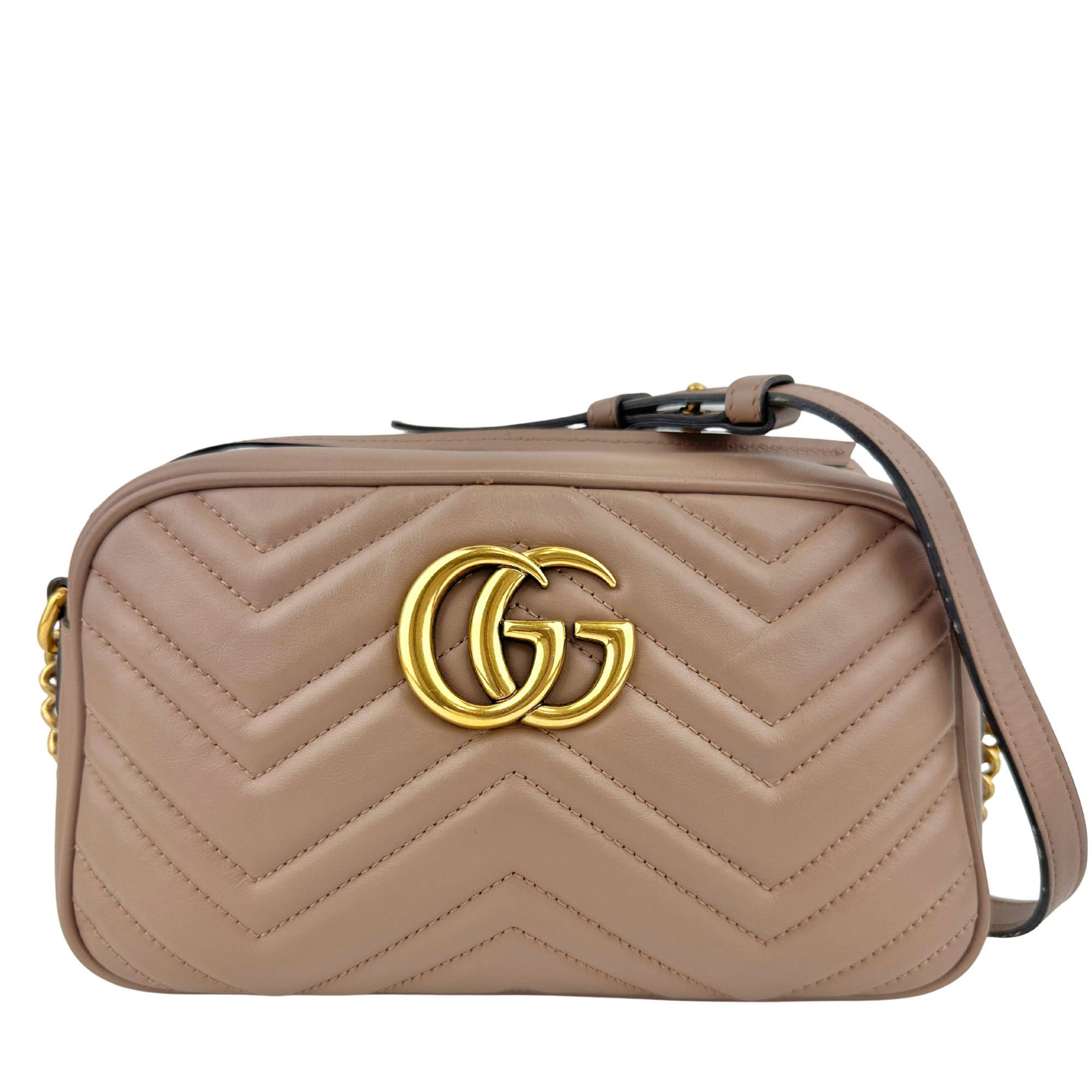 GG Marmont Small Dusty Pink Camera Bag