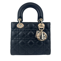Small Lady Dior My ABCDior in Black Cannage Lambskin LGHW