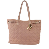 Medium Panarea Coated Canvas Cannage Tote Rosato
