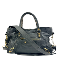 Balenciaga Classic Small City Gris Fossile Lambskin Leather