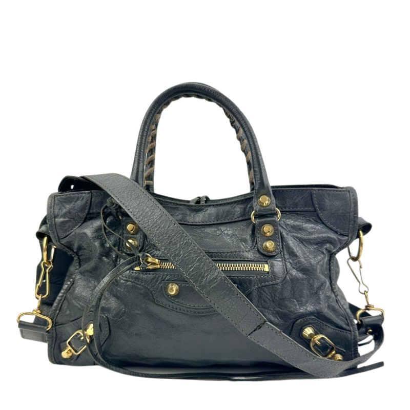 Balenciaga Classic Small City Gris Fossile Lambskin Leather