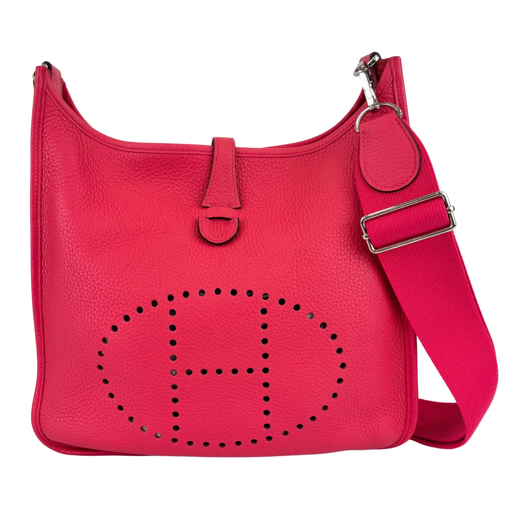 Hermès Evelyne 29 Rose Extreme SHW Taurillon Clemence Leather