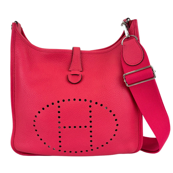 Evelyne 29 Rose Extreme SHW Taurillon Clemence Leather