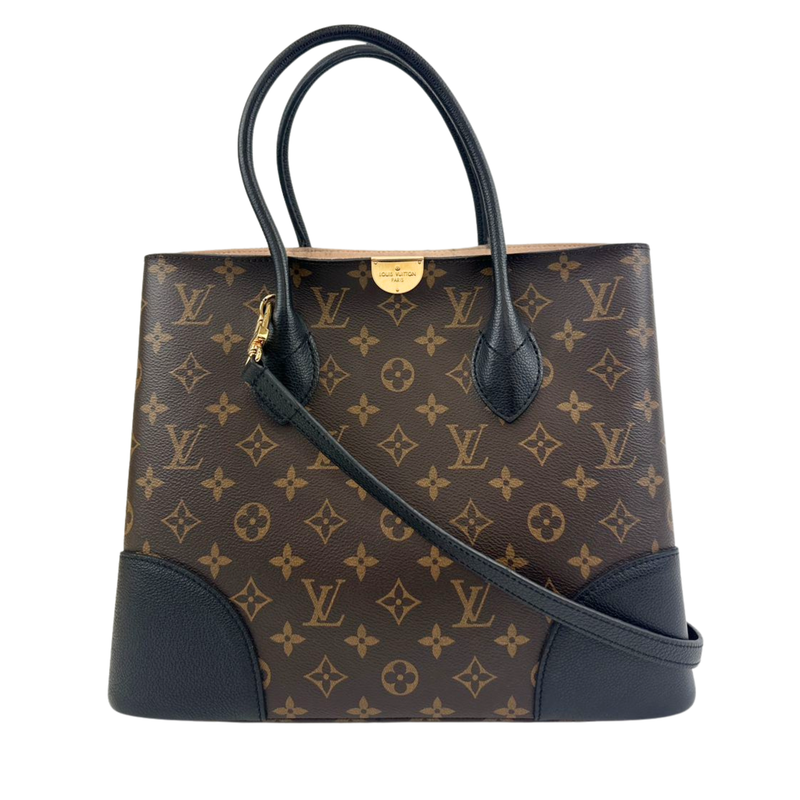 Flandrin Black Monogram Canvas Bag - Glampot