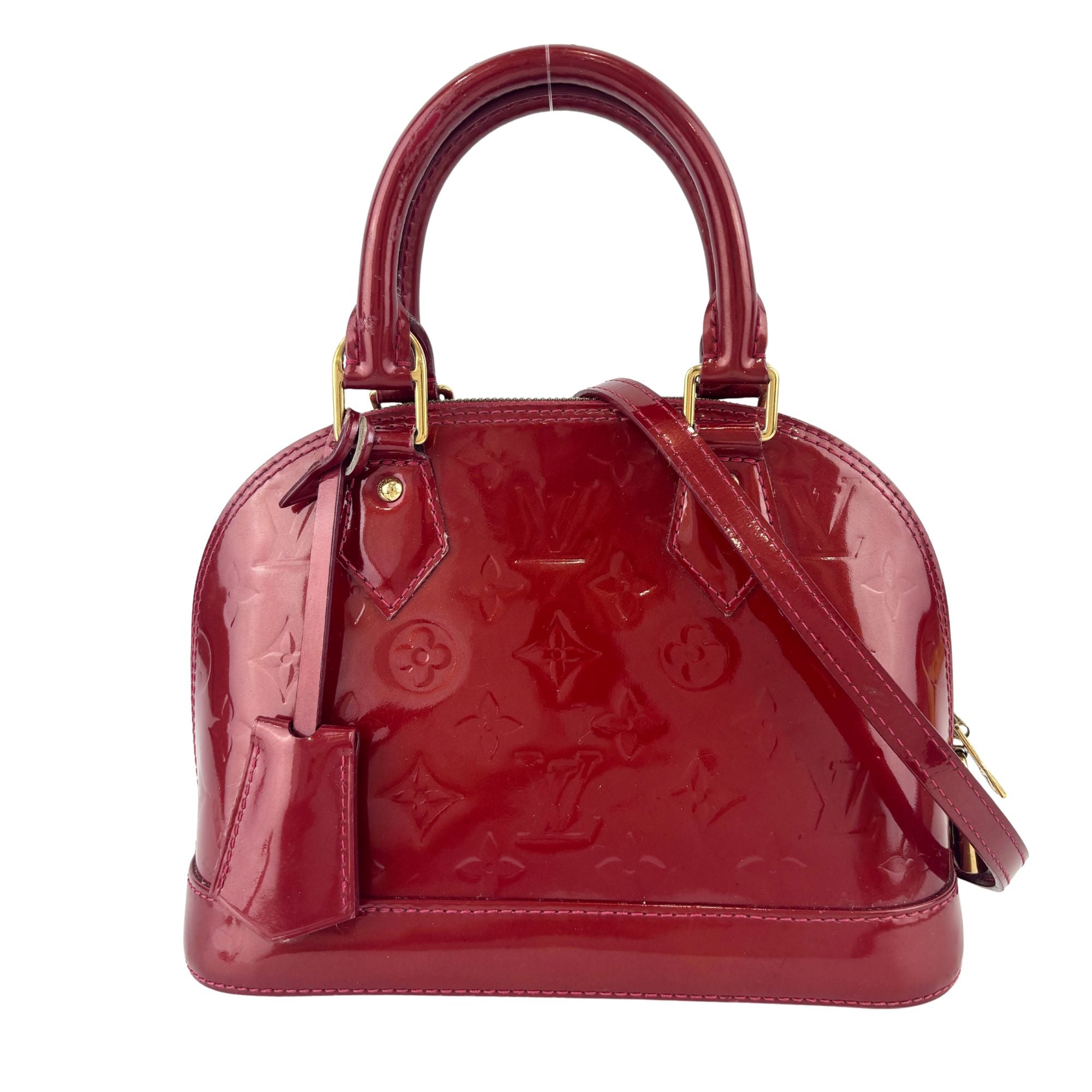 Alma BB Monogram Vernis Pomme d'Amour