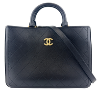 Black Bullskin Shopping Bag AGHW