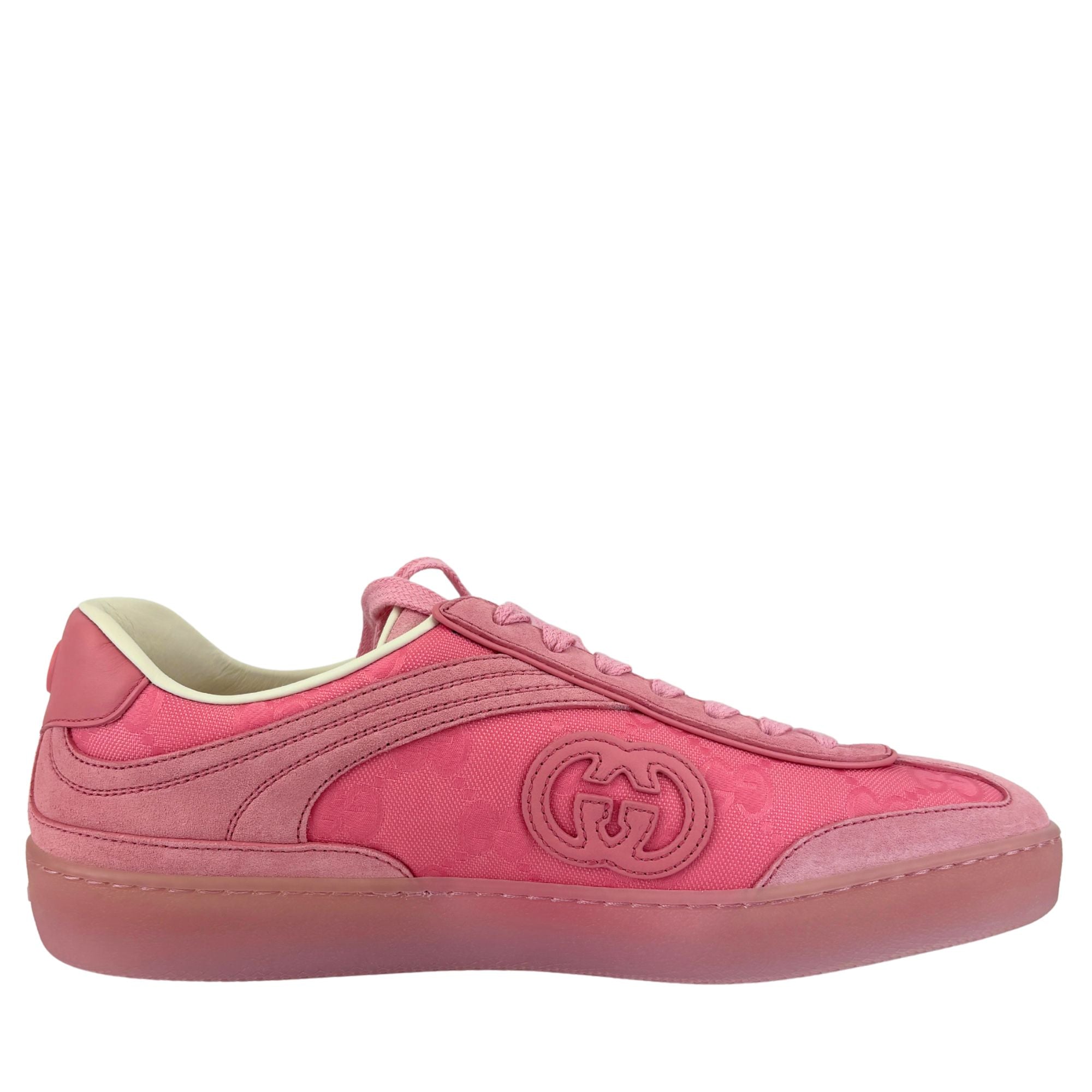 Suede Sweet GG Monogram G75 Sneakers Butterfly Pink Size 38.5