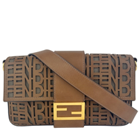 SS2020 Men’s Laser Cut FF Baguette Belt / Crossbody Bag