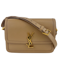 Medium Solferino Satchel Box Leather Tan