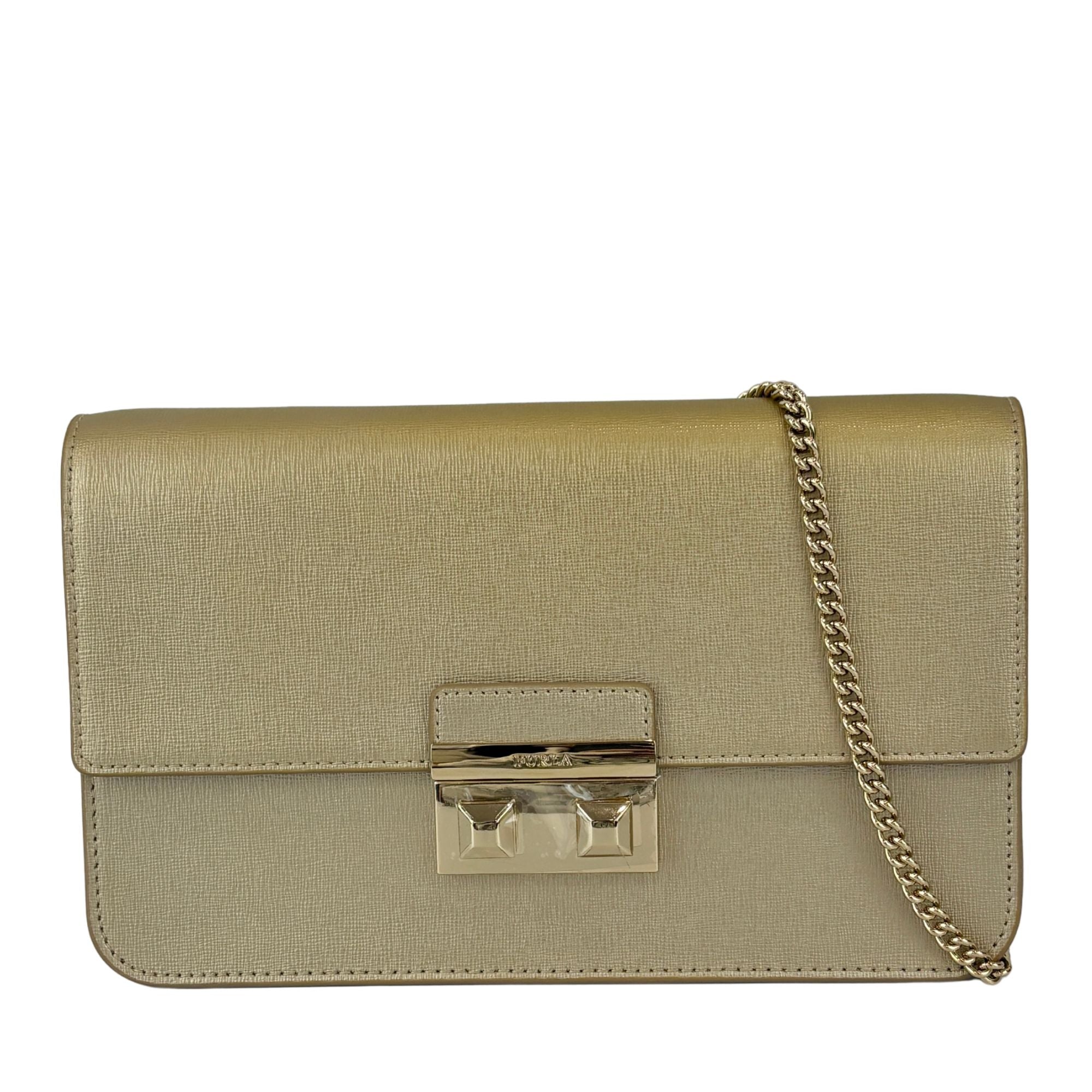 Medium Bella Crossbody Bag Champagne Gold