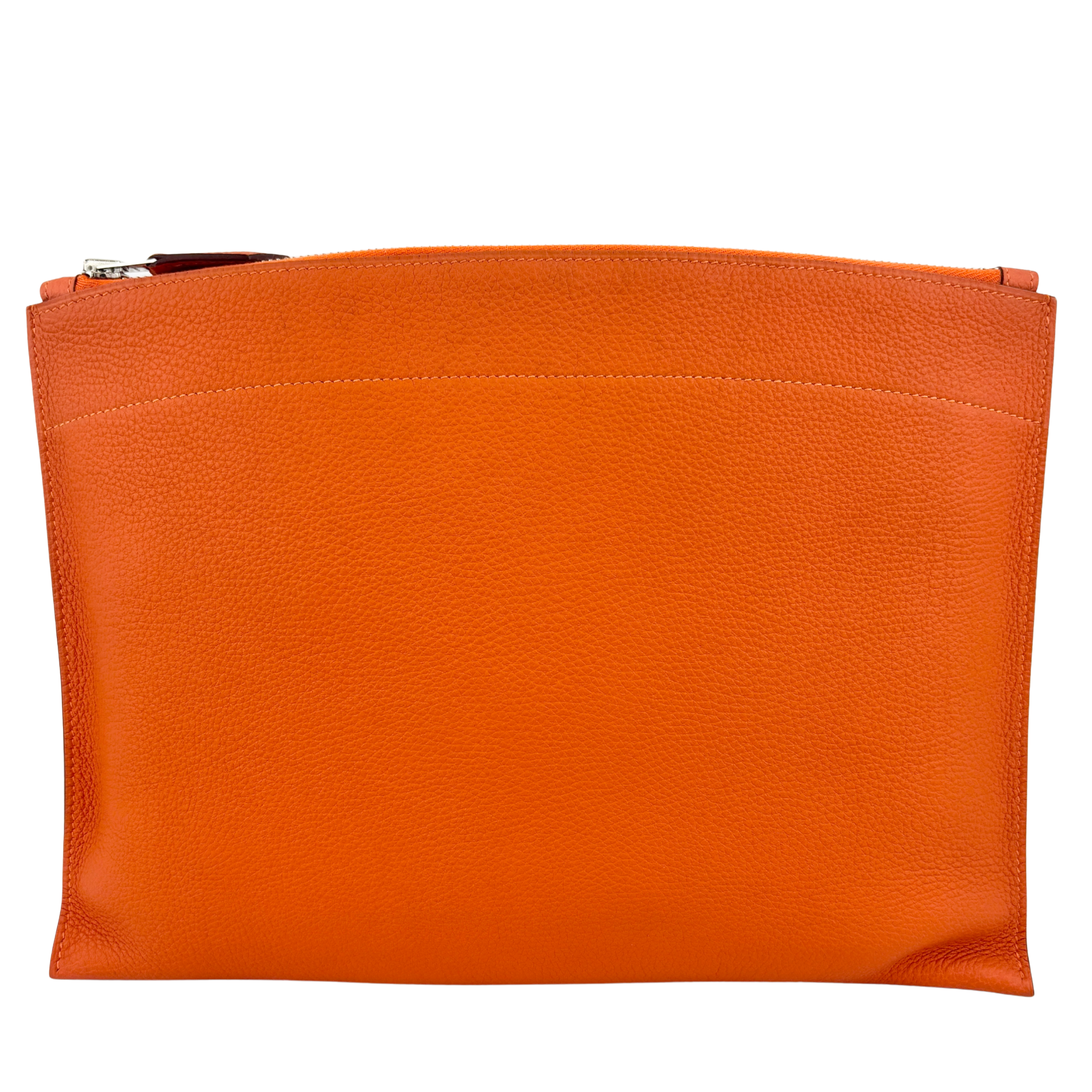 Pochette Bazar Medium MM Orange H Togo Leather PHW