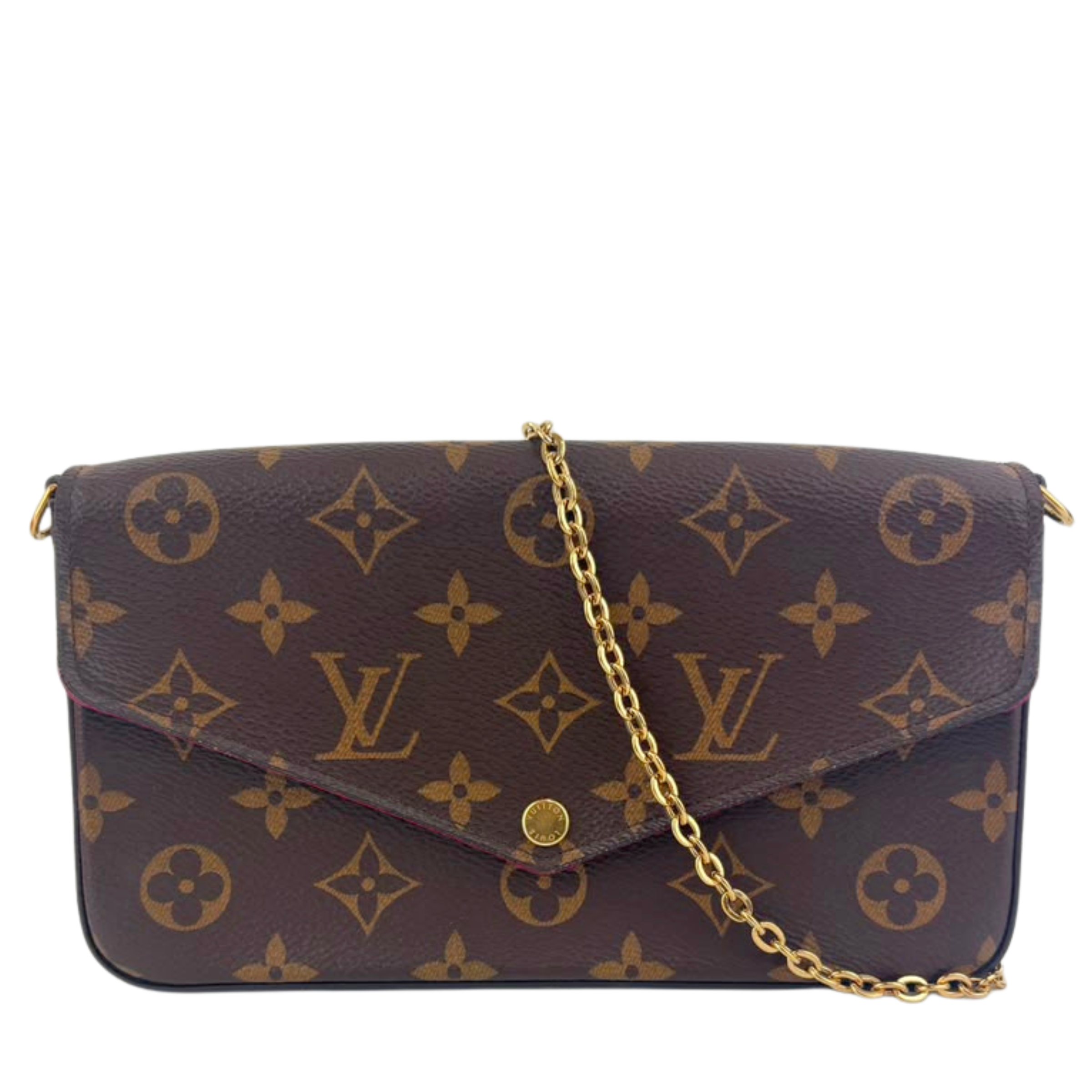 M61276 Pochette Félicie GM Monogram Canvas Fuchsia