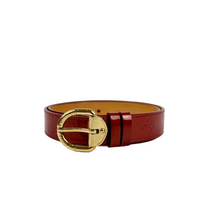 M6980 Red Monogram Vernis Ceinture Belt