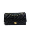 Medium Classic Double Flap in Black Lambskin GHW