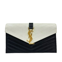 348311 Envelope Clutch White/Black&nbsp;