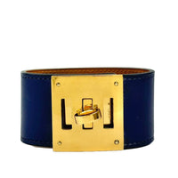 Kelly Dog Bracelet Bleu Saphir Swift Leather GHW&nbsp;