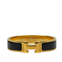 Clic H Bracelet Noir GHW