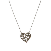 Paloma Picasso Olive Leaf Heart Pendant - Sterling Silver, 18" Chain