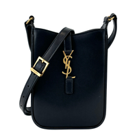Saint Laurent Le 5 a 7 Vertical Shoulder Bag Leather Mini Crossbody Bag