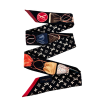 M70857 Silk Monogram Tribute To Noe BB Bandeau Black