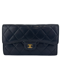 Classic Flap Long Wallet Lambskin GHW