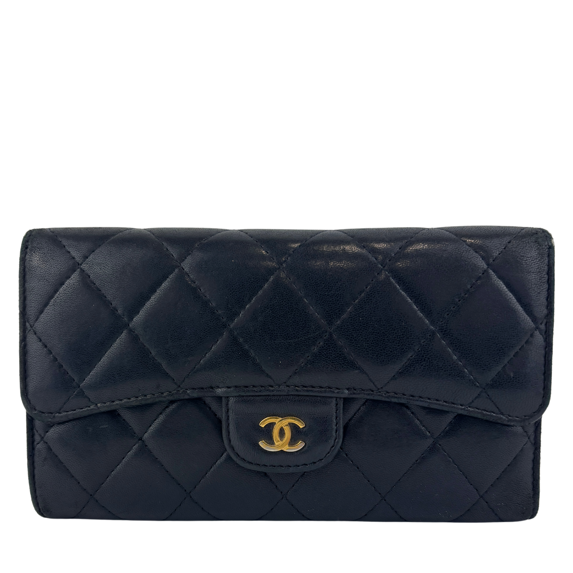 Classic Flap Long Wallet Lambskin GHW