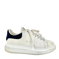 Oversized Sneakers in White Calfskin / Black Suede Size 37.5