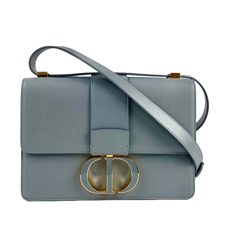 30 Montaigne M9203 Blue Grey Calfskin Bag