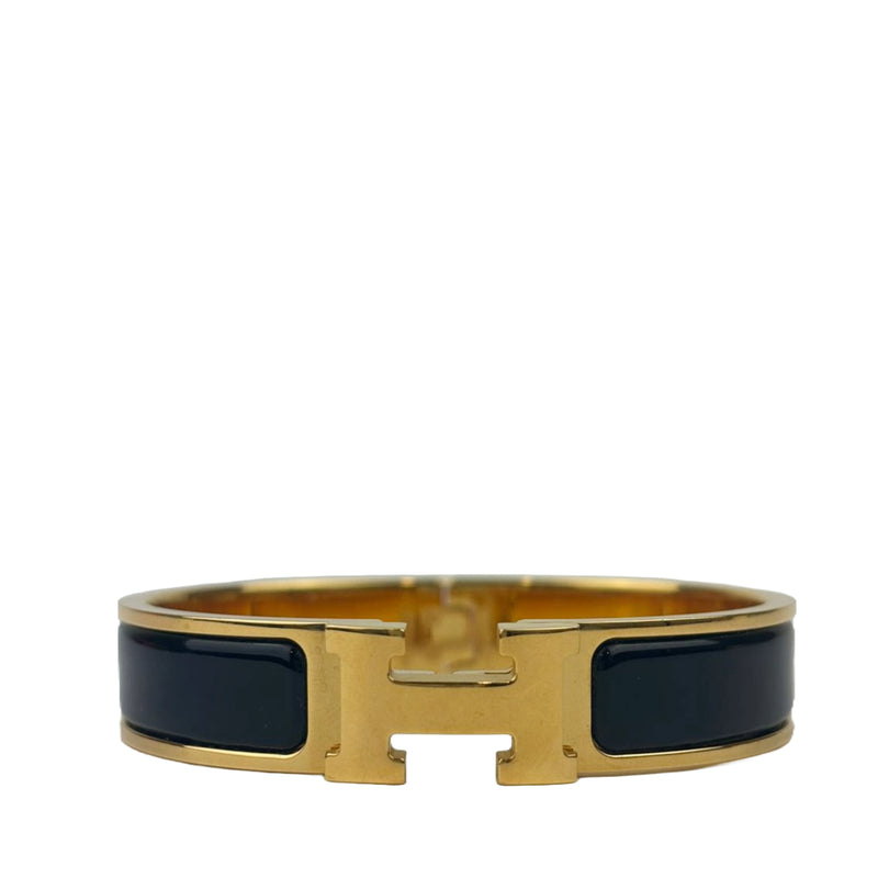 Hermes Clic H Bracelet Noir GHW