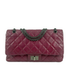 2.55 Classic Large Reissue 227 Plum Caviar Flap Bag RHW