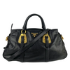 BN1903 Black Soft Calfskin 2-Way Bag