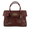 Oxblood Bayswater Pebbled Grain Satchel Bag