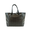 Saint Louis PM Tote Black Chevron Print Coated Canvas (Cash Price in Description)