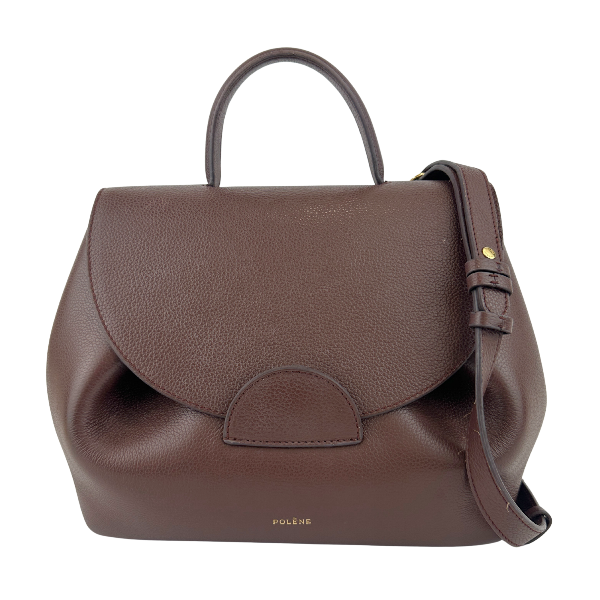 Numero Un Textured Sandalwood Leather Bag
