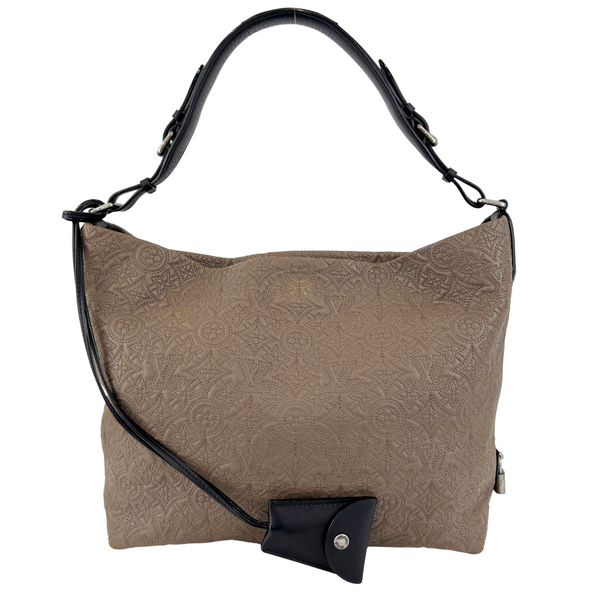 Khaki Monogram Antheia PM Hobo Bag