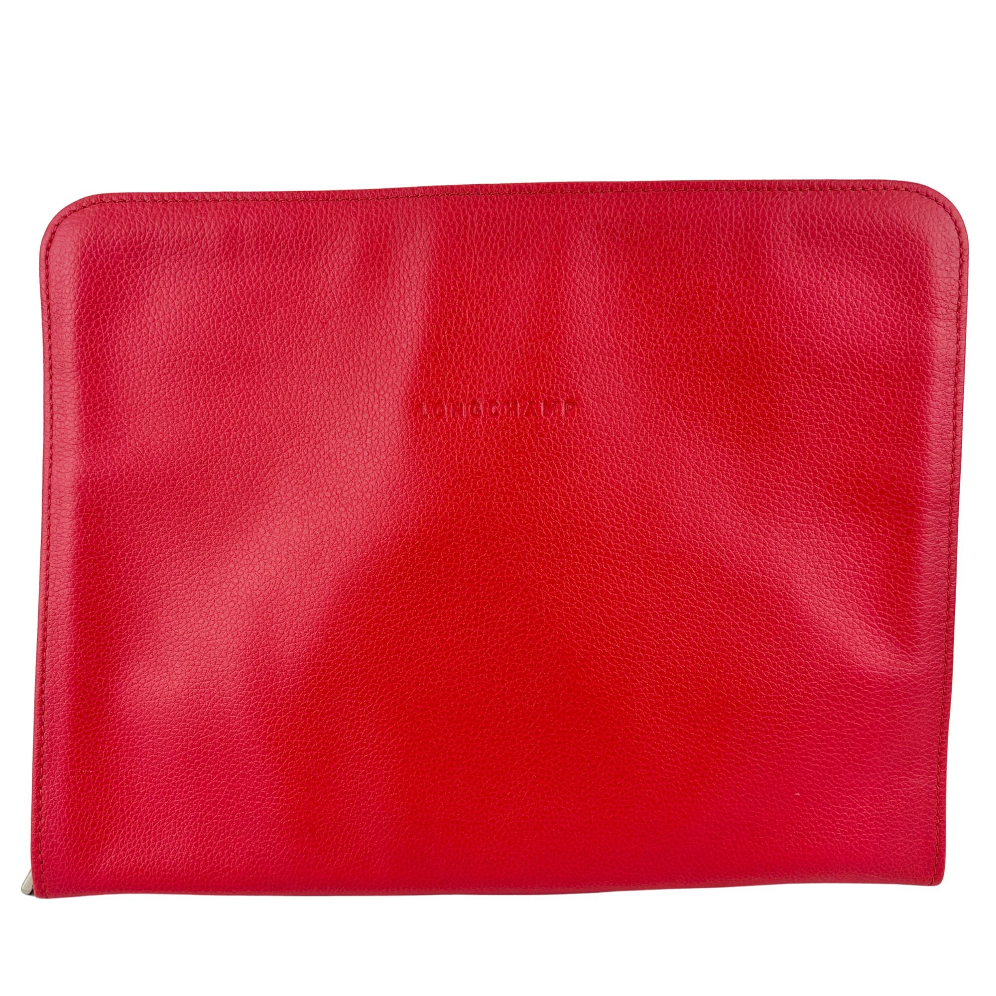 Leather Laptop Sleeve Red