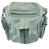 Alexander Wang Forest Green Washed Lambskin Large Marti Convertible Backpack with Matte Black Hardware